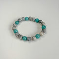 Handmade Map Jasper & Aquamarine Bracelet