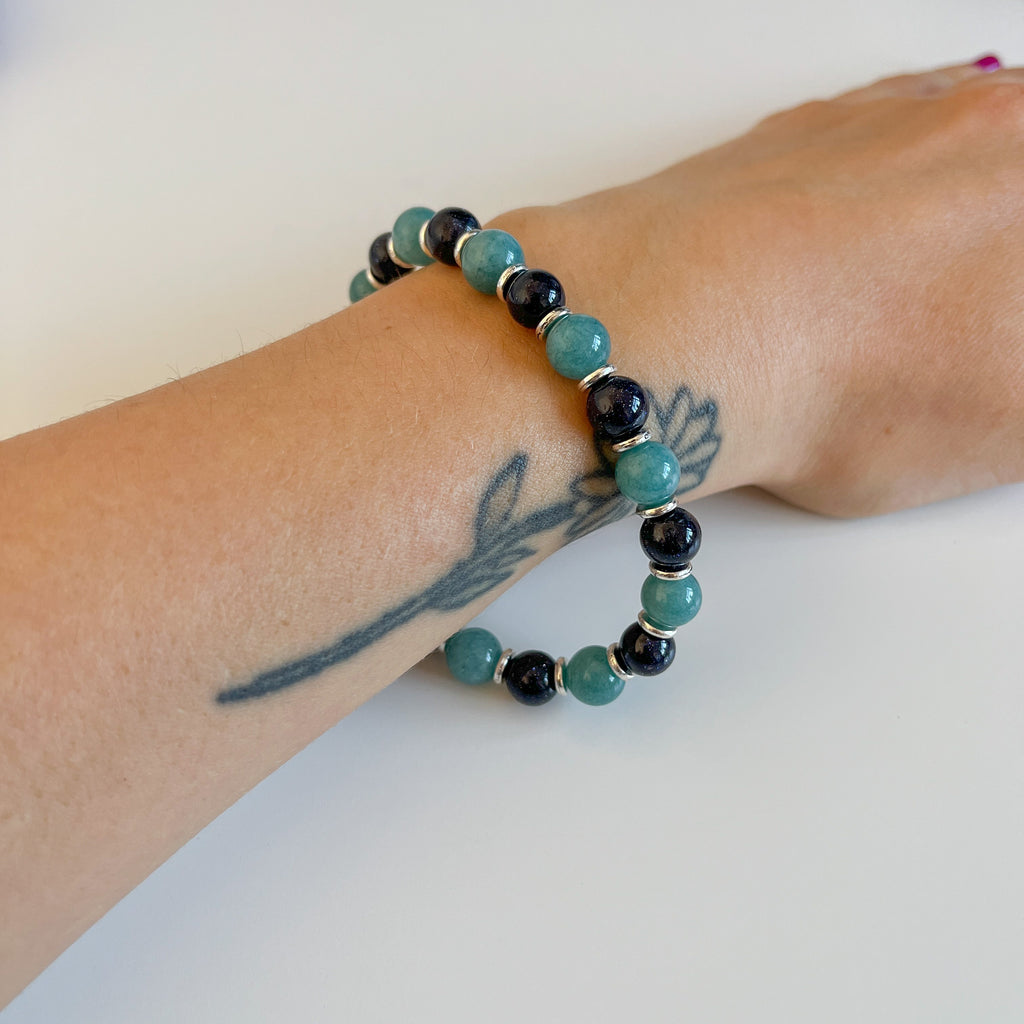 Handmade gemstone bracelet