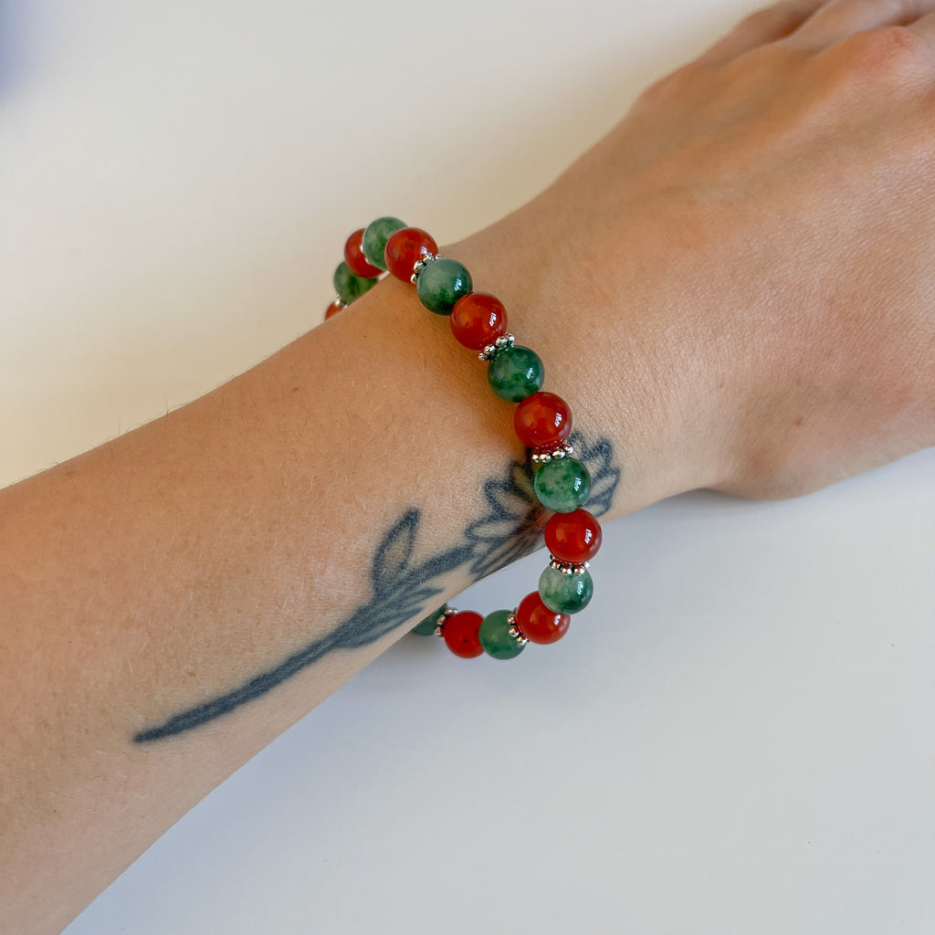 Handmade gemstone bracelet