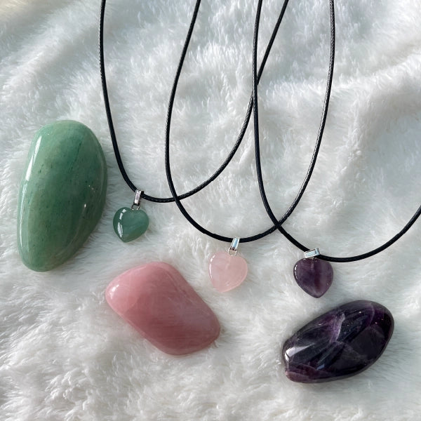 Heart Pendant and Tumblestone
